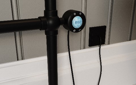 Black Electric Bathroom Radiator